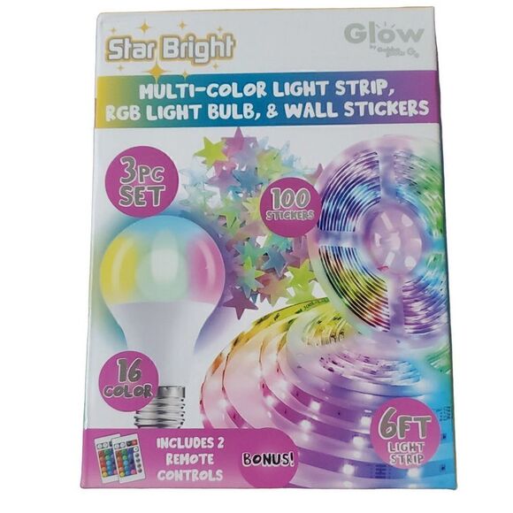 NEW STAR BRIGHT MULTICOLOR LIGHT STRIP - Picture 1 of 4